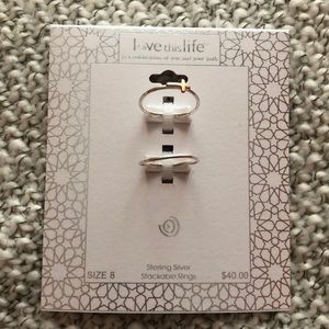 Sterling silver stackable rings